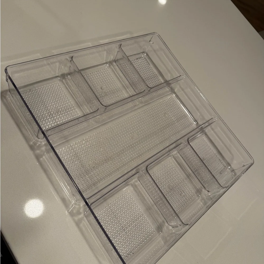 Clear Plastic Drawer Organizer (two piece)